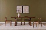 Silas Dining Table Walnut Brown by Moe's Home at Eve Furniture