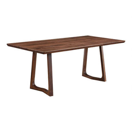 Silas Dining Table Walnut Brown by Moe's Home at Eve Furniture