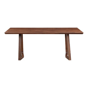 Silas Dining Table Walnut Brown by Moe's Home at Eve Furniture