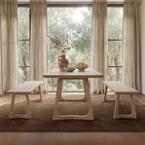 Silas Oak Dining Bench by Moe's Home at Eve Furniture