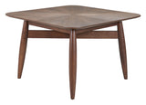 Silea Espresso Square Dining Table by Zuomod at Eve Furniture