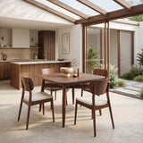 Silea Espresso Square Dining Table by Zuomod at Eve Furniture