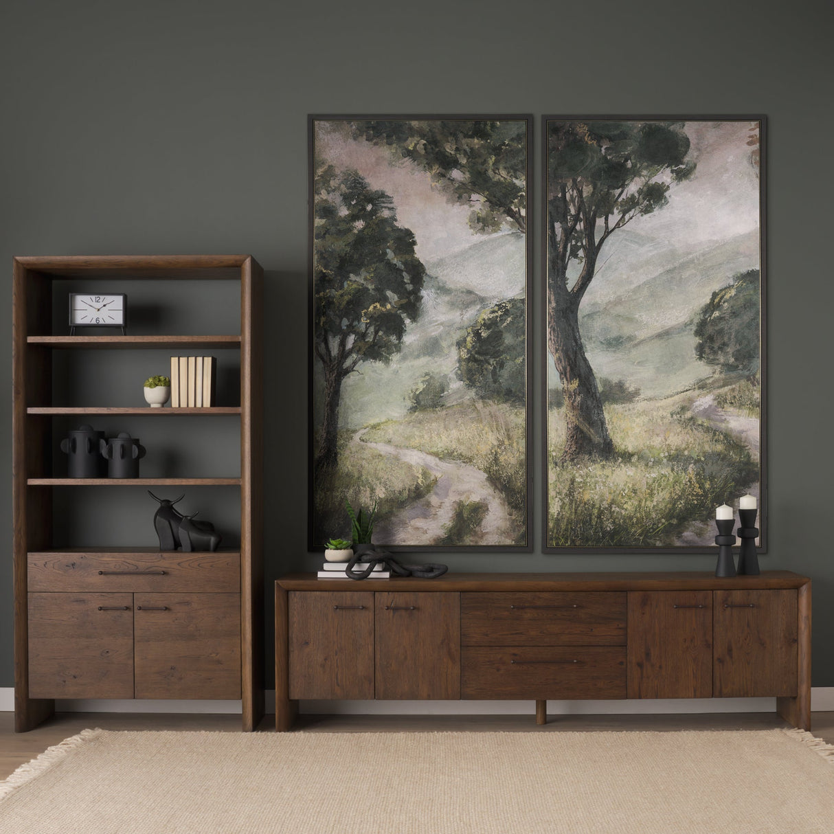 Silent Forest I by Mercana Studio Hand-Embellished Textured Framed Canvas Artwork by Mercana at Eve Furniture