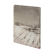 Silent Snow I by Jonathan Klassen a Hand Embellished Textured Canvas by Mercana at Eve Furniture
