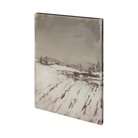 Silent Snow I by Jonathan Klassen a Hand Embellished Textured Canvas by Mercana at Eve Furniture