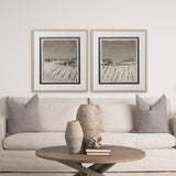 Silent Snow I by Jonathan Klassen a Hand Embellished Textured Framed Art Print Matted under Glass by Mercana at Eve Furniture