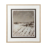 Silent Snow I by Jonathan Klassen a Hand Embellished Textured Framed Art Print Matted under Glass by Mercana at Eve Furniture