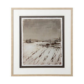 Silent Snow I by Jonathan Klassen a Hand Embellished Textured Framed Art Print Matted under Glass by Mercana at Eve Furniture