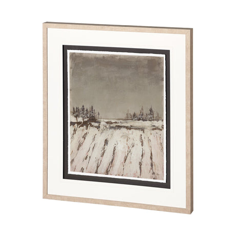 Silent Snow II by Jonathan Klassen a Hand Embellished Textured Framed Art Print Matted under Glass by Mercana at Eve Furniture