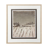 Silent Snow II by Jonathan Klassen a Hand Embellished Textured Framed Art Print Matted under Glass by Mercana at Eve Furniture