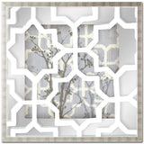 Silhouette & Pattern V (MC) Jennifer Goldberger Hand Embelished Framed Art Print Matted under Glass by Mercana at Eve Furniture