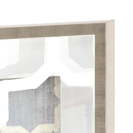Silhouette & Pattern V (MC) Jennifer Goldberger Hand Embelished Framed Art Print Matted under Glass by Mercana at Eve Furniture