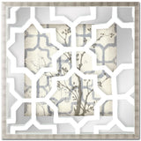 Silhouette & Pattern VI (MC) Jennifer Goldberger Hand Embelished Framed Art Print Matted under Glass by Mercana at Eve Furniture