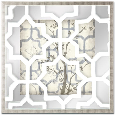 Silhouette & Pattern VI (MC) Jennifer Goldberger Hand Embelished Framed Art Print Matted under Glass by Mercana at Eve Furniture