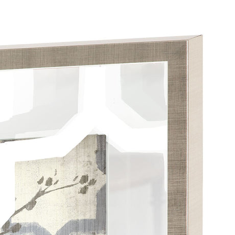 Silhouette & Pattern VI (MC) Jennifer Goldberger Hand Embelished Framed Art Print Matted under Glass by Mercana at Eve Furniture