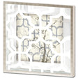 Silhouette & Pattern VI (MC) Jennifer Goldberger Hand Embelished Framed Art Print Matted under Glass by Mercana at Eve Furniture