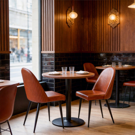 Silloth Brown Armless Dining Chair (Set of 2) by Zuomod at Eve Furniture