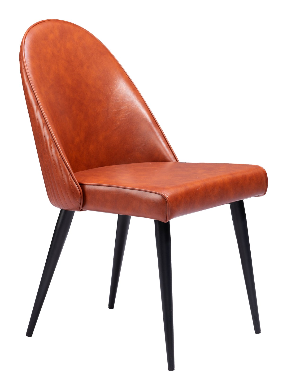 Silloth Brown Armless Dining Chair (Set of 2) by Zuomod at Eve Furniture
