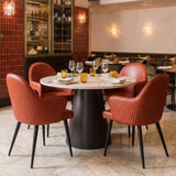 Silloth Brown Dining Chair by Zuomod at Eve Furniture