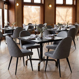 Silloth Gray Armless Dining Chair (Set of 2) by Zuomod at Eve Furniture