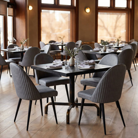 Silloth Gray Armless Dining Chair (Set of 2) by Zuomod at Eve Furniture