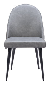 Silloth Gray Armless Dining Chair (Set of 2) by Zuomod at Eve Furniture