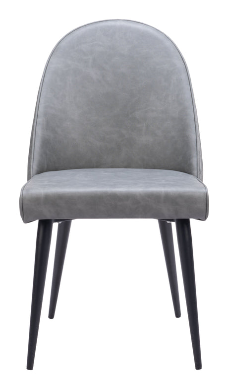 Silloth Gray Armless Dining Chair (Set of 2) by Zuomod at Eve Furniture