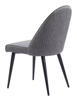 Silloth Gray Armless Dining Chair (Set of 2) by Zuomod at Eve Furniture