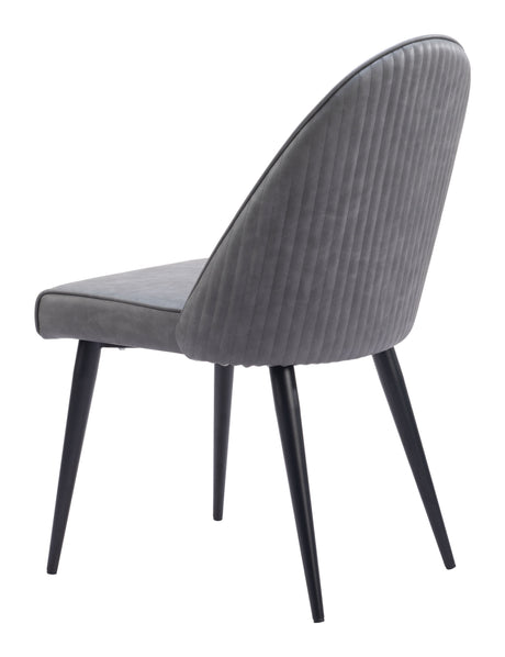 Silloth Gray Armless Dining Chair (Set of 2) by Zuomod at Eve Furniture
