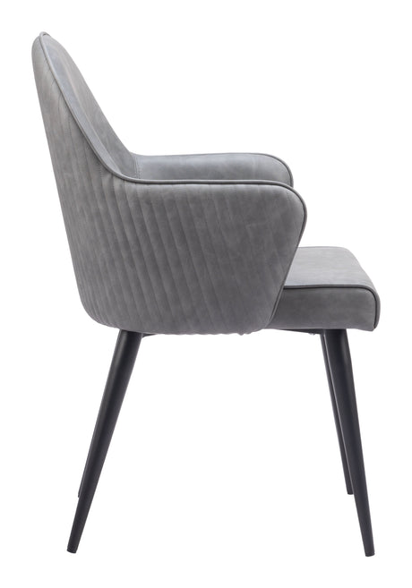 Silloth Gray Dining Chair by Zuomod at Eve Furniture