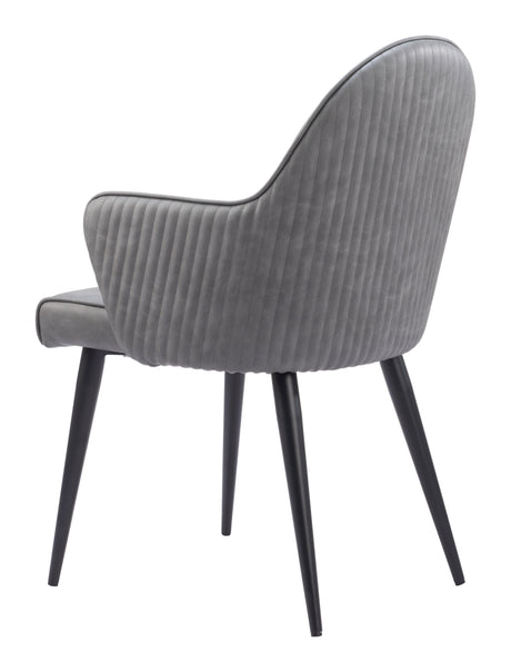 Silloth Gray Dining Chair by Zuomod at Eve Furniture