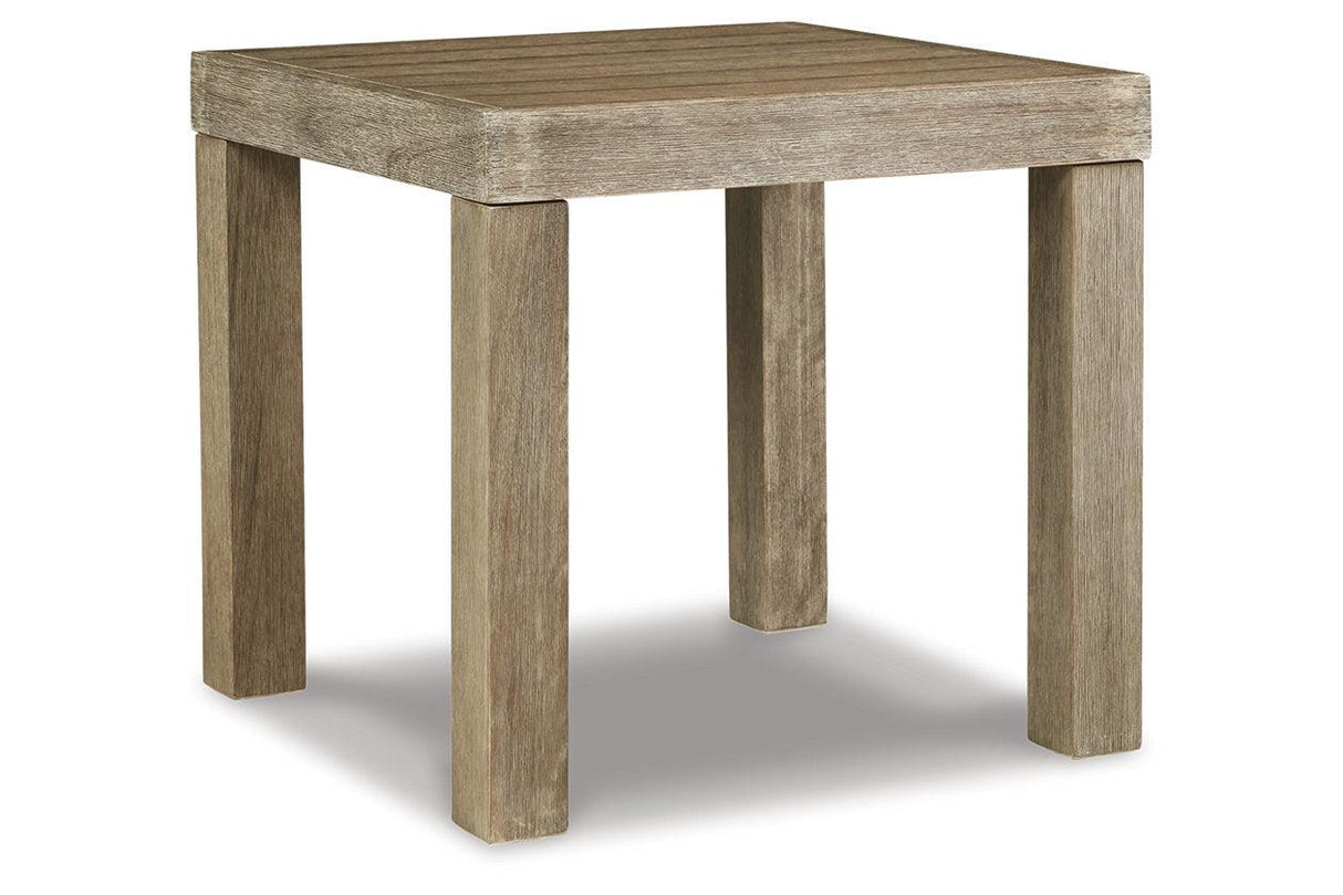 Silo Point Brown Outdoor End Table by Ashley at Eve Furniture
