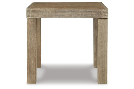 Silo Point Brown Outdoor End Table by Ashley at Eve Furniture