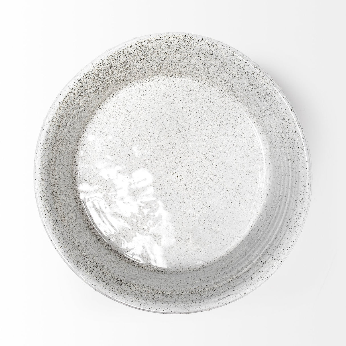 Silone (Large) 16L x 16W White Ceramic Bowl by Mercana at Eve Furniture