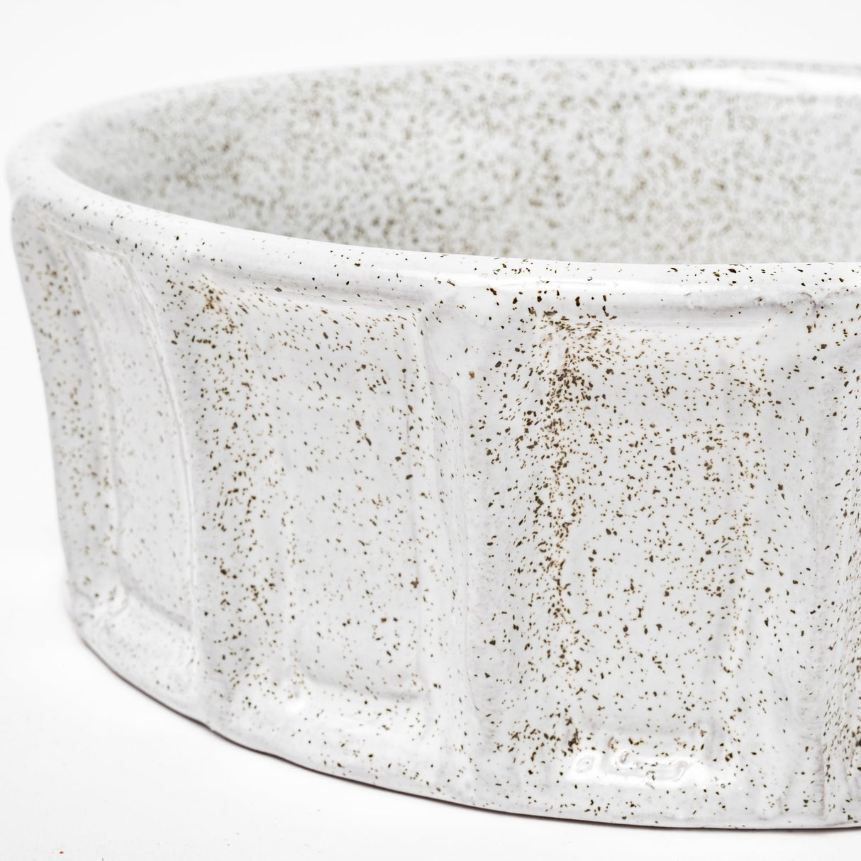 Silone (Small) 9L x 9W White Ceramic Bowl by Mercana at Eve Furniture