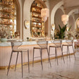 Silues Taupe & Brown Barstool (Set of 2) by Zuomod at Eve Furniture