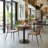 Silues Taupe & Brown Dining Chair (Set of 2) by Zuomod at Eve Furniture