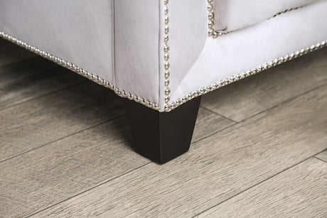 Silvan Gray Sofa & Loveseat by Furniture of America at Eve Furniture