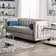 Silvan Gray Loveseat by Furniture of America at Eve Furniture