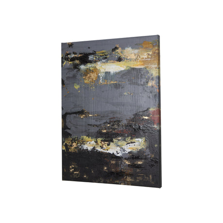 Silver and gold inspiration I by Mercana Studio a Hand Embellished Textured Canvas by Mercana at Eve Furniture