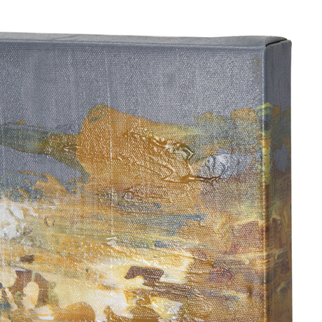 Silver and gold inspiration I by Mercana Studio a Hand Embellished Textured Canvas by Mercana at Eve Furniture