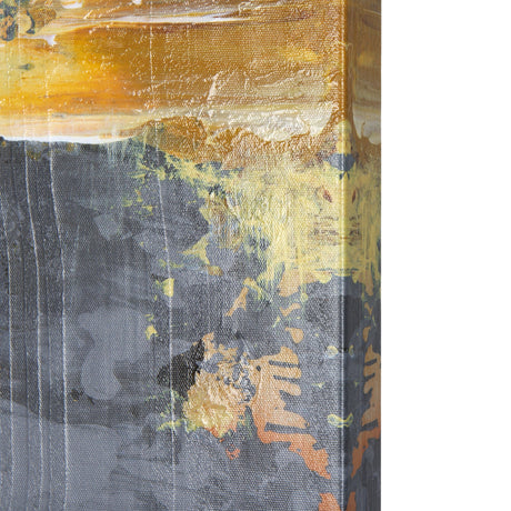 Silver and gold inspiration I by Mercana Studio a Hand Embellished Textured Canvas by Mercana at Eve Furniture