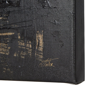Silver and gold inspiration I by Mercana Studio a Hand Embellished Textured Canvas by Mercana at Eve Furniture