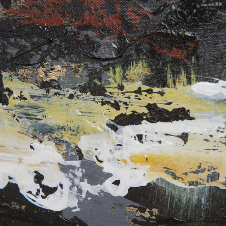 Silver and gold inspiration I by Mercana Studio a Hand Embellished Textured Canvas by Mercana at Eve Furniture