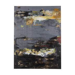 Silver and gold inspiration I by Mercana Studio a Hand Embellished Textured Canvas by Mercana at Eve Furniture