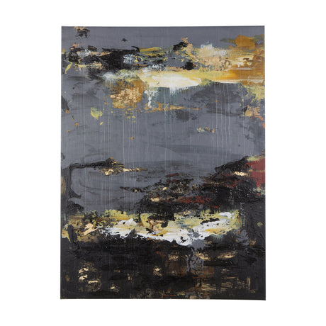 Silver and gold inspiration I by Mercana Studio a Hand Embellished Textured Canvas by Mercana at Eve Furniture
