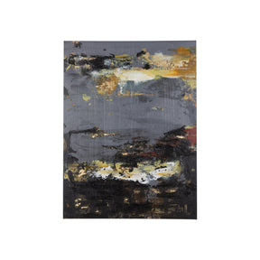 Silver and gold inspiration I by Mercana Studio a Hand Embellished Textured Canvas by Mercana at Eve Furniture