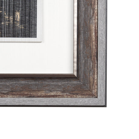 Silver and gold Inspiration I by Mercana Studio a Hand Embellished Textured Framed Art Print by Mercana at Eve Furniture