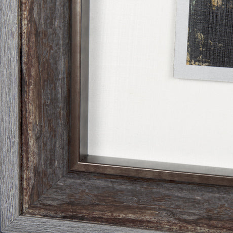 Silver and gold Inspiration I by Mercana Studio a Hand Embellished Textured Framed Art Print by Mercana at Eve Furniture