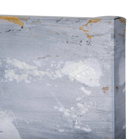 Silver and gold inspiration II by Mercana Studio a Hand Embellished Textured Canvas by Mercana at Eve Furniture